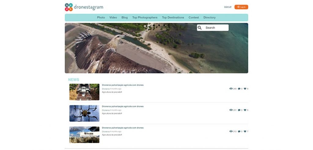 Dronestagram drone photosharing platform