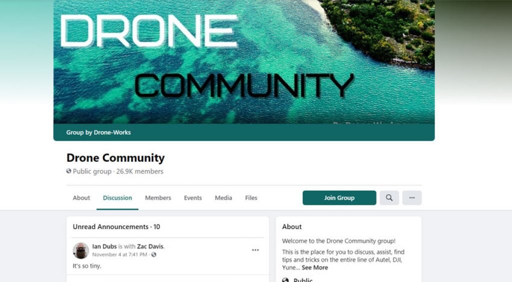 facebook Drone Community