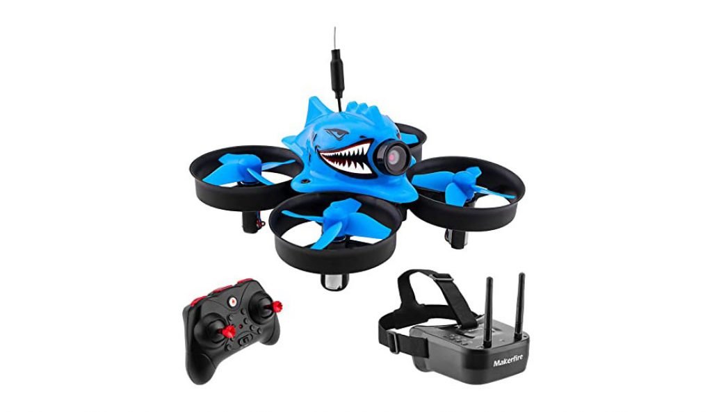 Makerfire Micro FPV Racing Drone with FPV Goggles